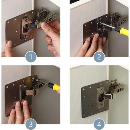 Plaque de Réparation Charnière Renforcée