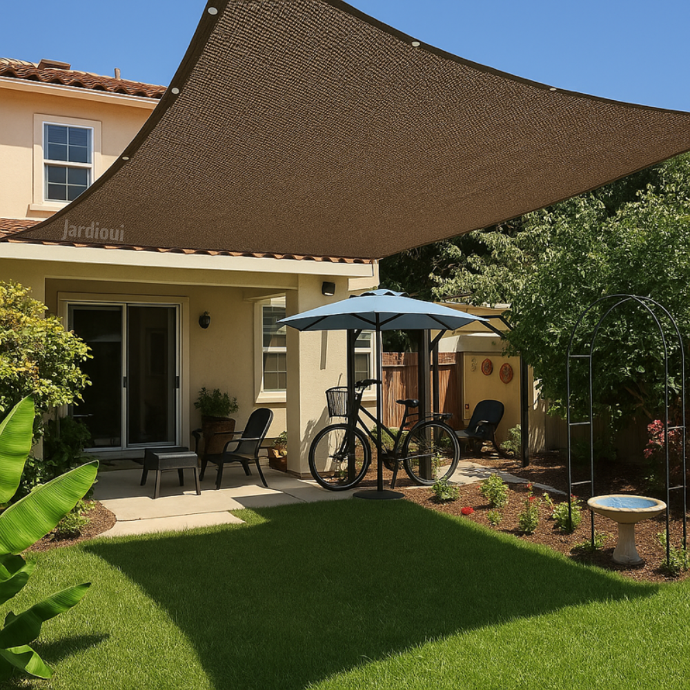 Voile d'Ombrage Trapeze pour Terrasse