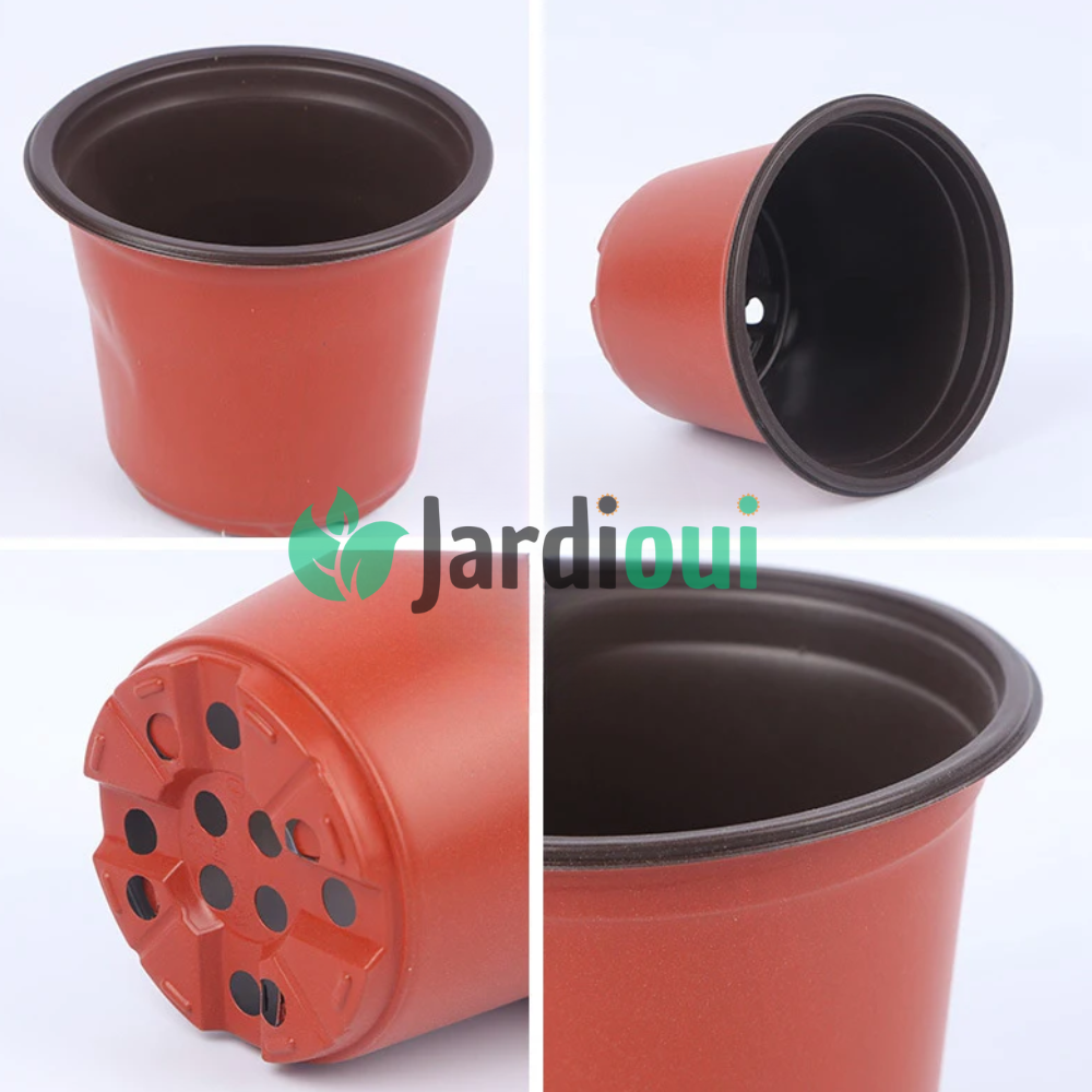 Pot de Fleur Plastique Réutilisable