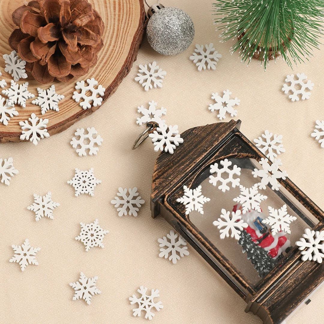 Mini Flocons de Neige Blancs Délicats