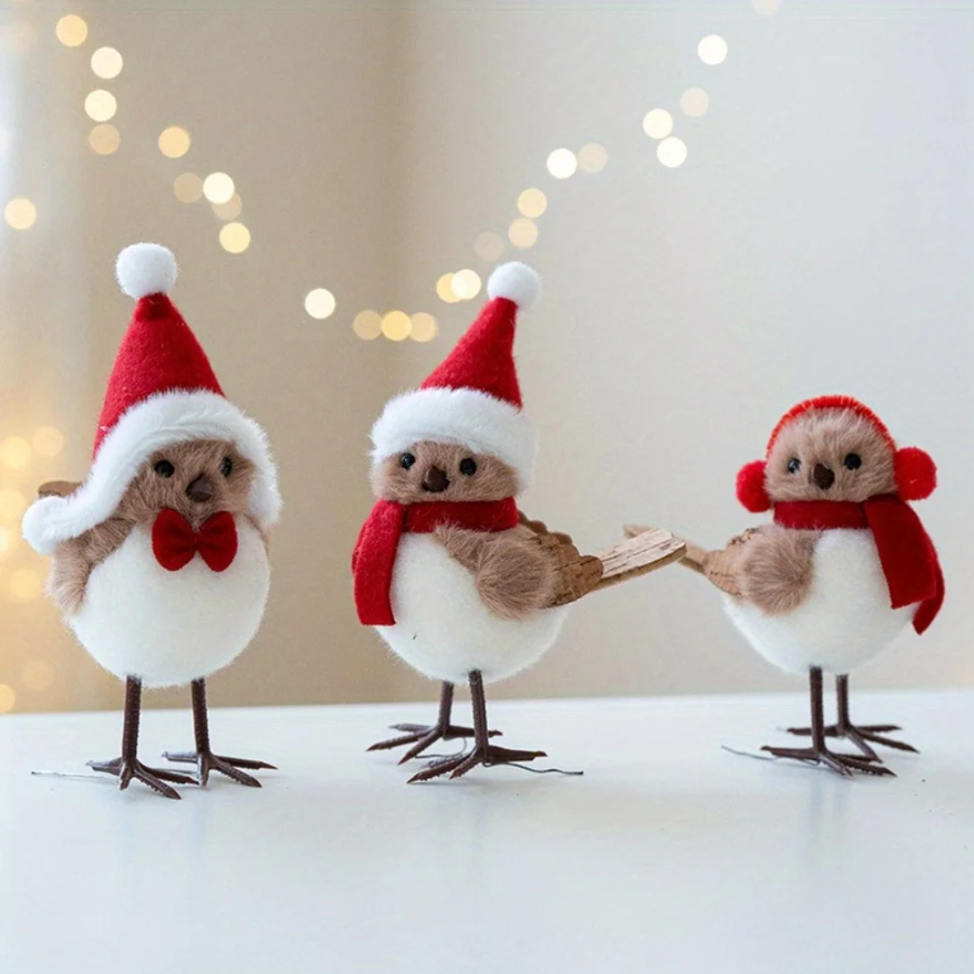 Petits Oiseaux Festifs à Suspendre