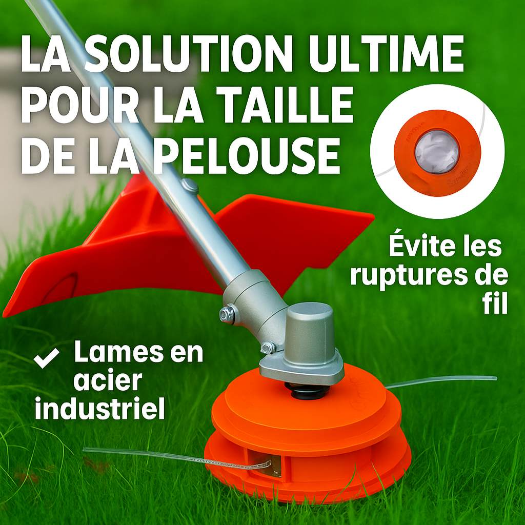 Tête de Débroussailleuse Incassable - JardiBlade PRO