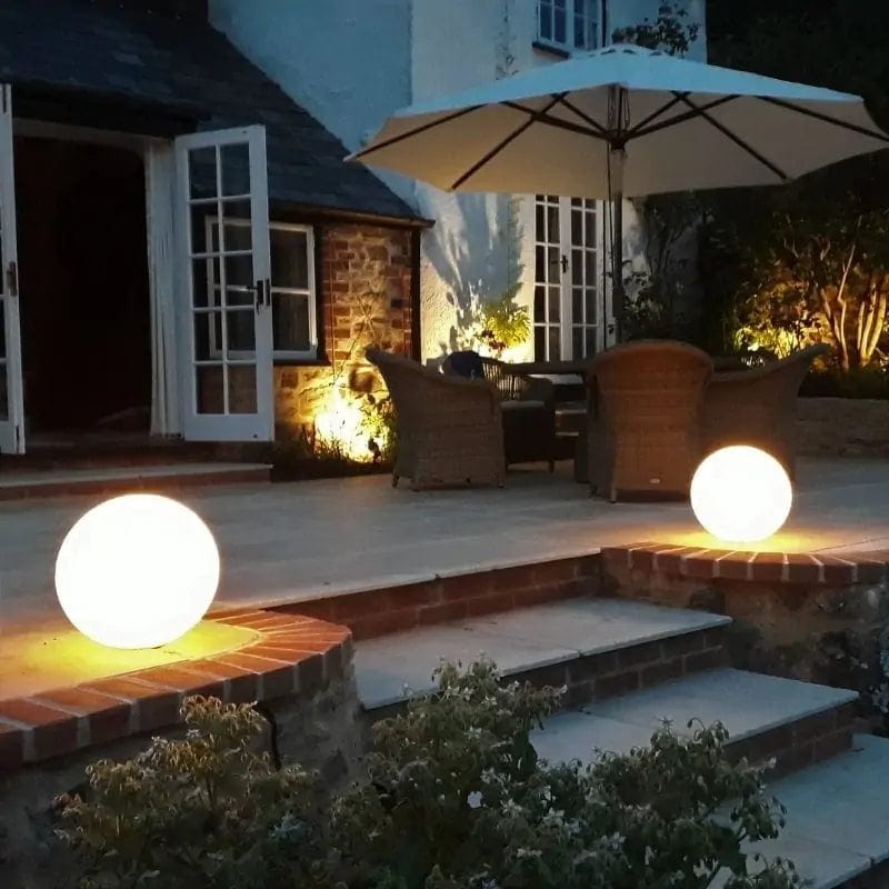 Jardioui 2 Boules / S Boule lumineuse LED Imperméable Multicolore