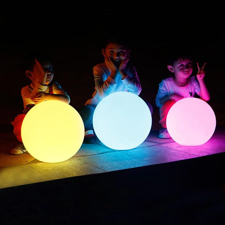 Jardioui 2 Boules / S Boule lumineuse LED Imperméable Multicolore