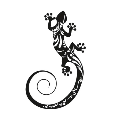 Jardioui 6 Décorations (5.82 €/ pcs) Décoration Murale Lézard en Métal