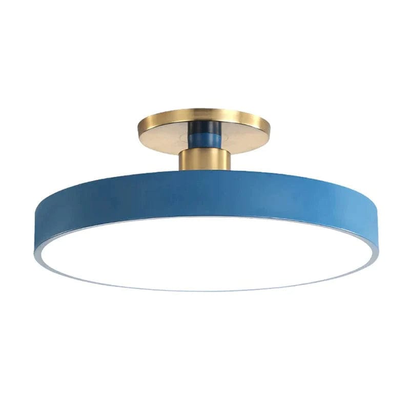 Jardioui Bleu Plafonnier Chambre LED Nordique Moderne