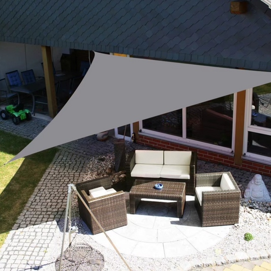 Jardioui Gris / S (2x2m) Voile d'Ombrage Triangulaire Anti-UV Premium