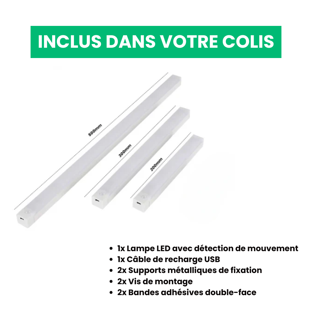 Jardioui Lampe LED avec Détecteur de Mouvement Intérieur