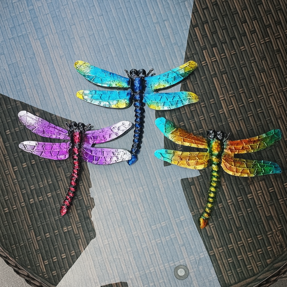 Jardioui Libellule Murale Décorative de Jardin