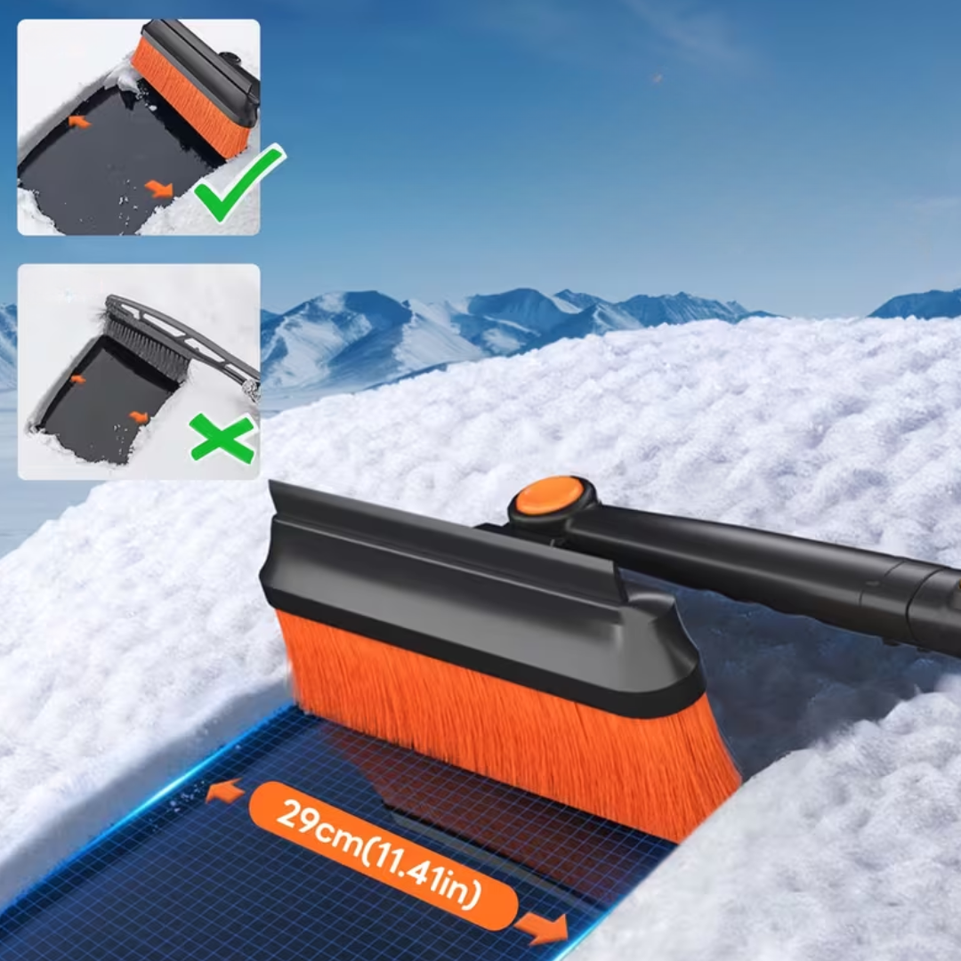 Jardioui Outil Déneigement 4-en-1 Compact pour Voiture