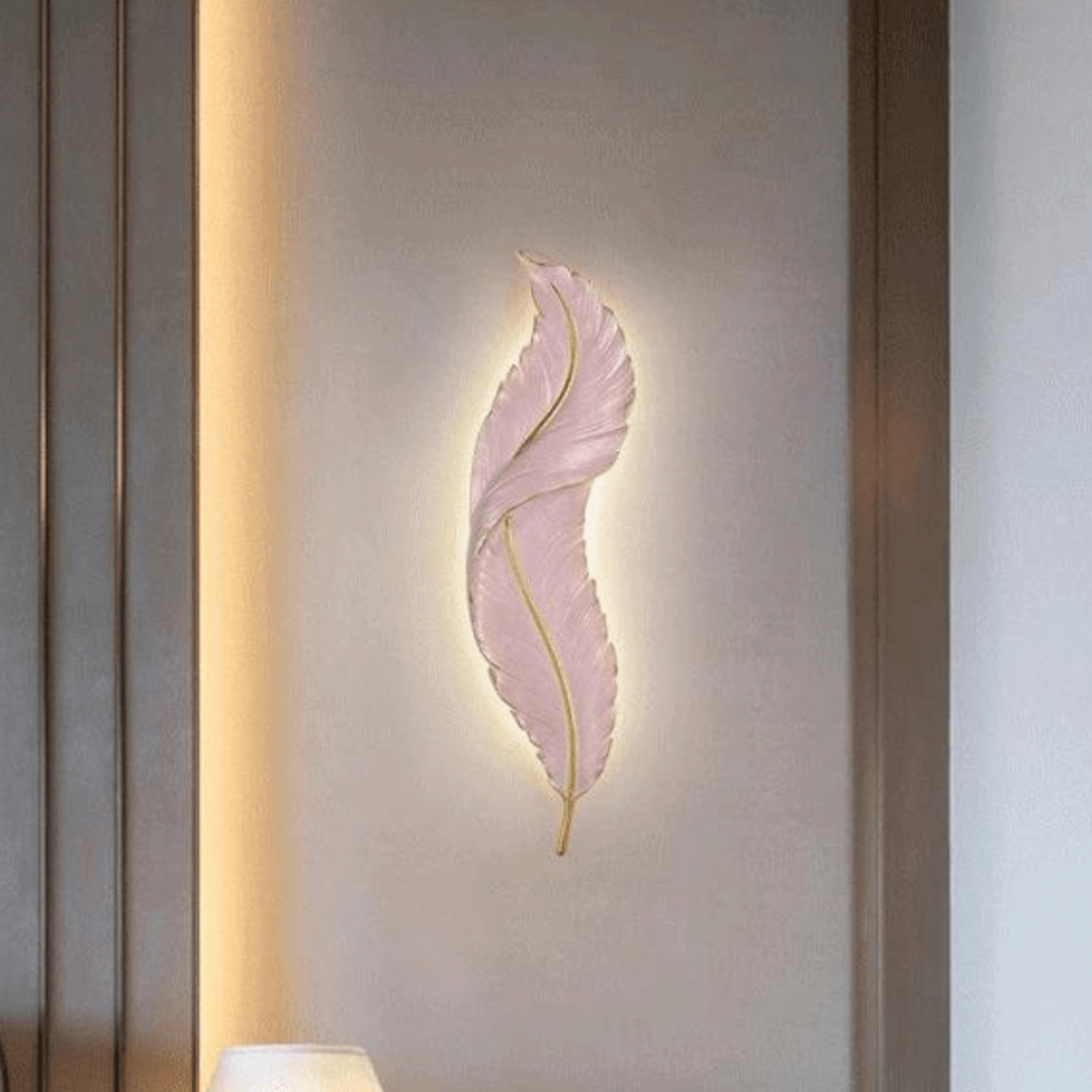 Jardioui Rose Applique Murale aile d'ange Artistique Lumineuse