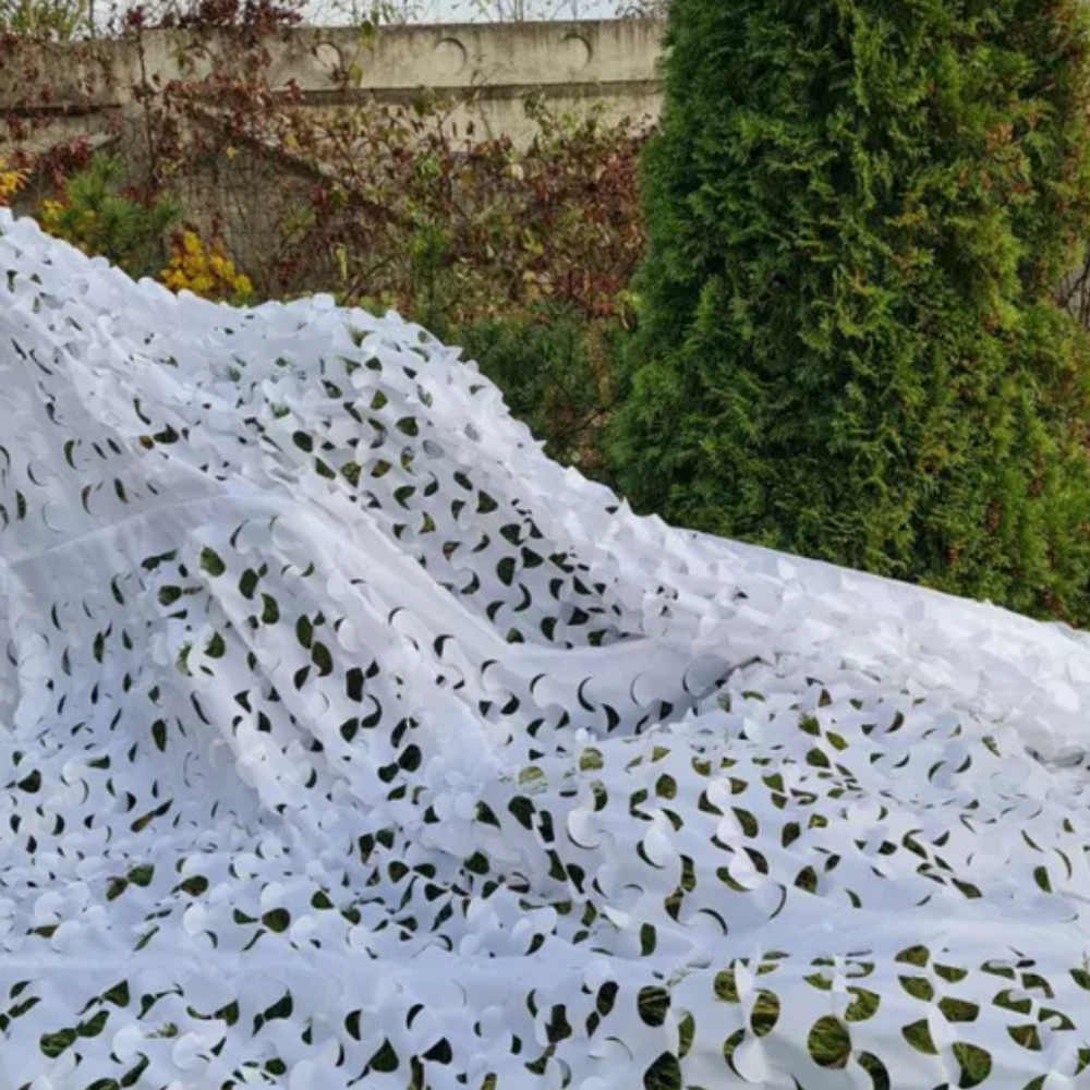 Jardioui Voile d'ombrage Camouflage Blanc