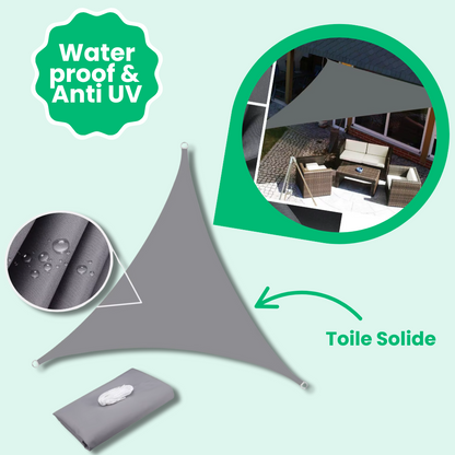 Jardioui Voile d'Ombrage Triangulaire Imperméable