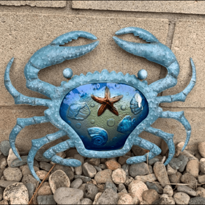 frJardioui Décoration Murale "Crabe & Coquillage"