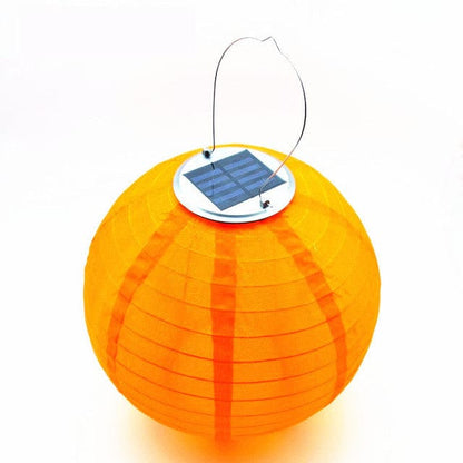 frJardioui Lanterne Solaire Orange Lanterne Chinoise Solaire pour Extérieur