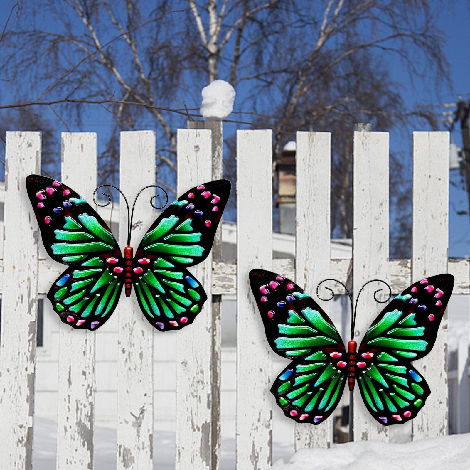 frJardioui Papillon Mural en Metal