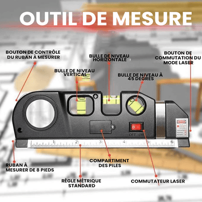 Jardioui Outil de mesure laser multifonction